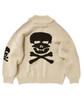 Seuweideu Skull Cowichan Sweater [Beige]