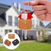 FuoooooGui Cowhide Leather Key Key Genuine Leather Key Key Key Antique Leather Key Set of Leather Key Key Key White Covers, Caps, Holder, Case, Ring,