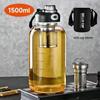 Shangqi 1500ML Glass Sports Water Bottle