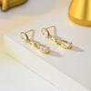 Teardrop Crystal Dangle Earrings for Women Gold/Silver Tone Water Drop CZ Drop Earrings Bridal Wedding Jewelry Gift