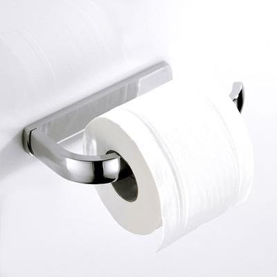 Parlak Gümüş Mendil Tutucu Basit Banyo Banyo Dikey Donanım Kolye Duvara Monte Rulo Standı Hafif Lüks Bakır