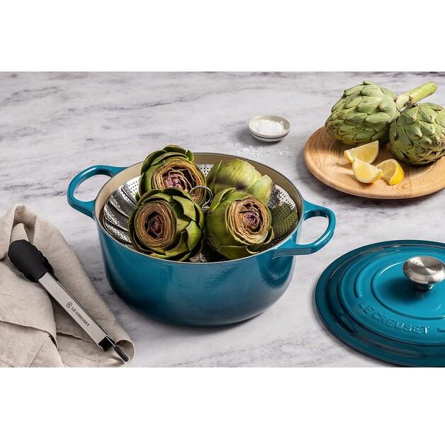 Cast Iron Roaster Le Creuset Signature Round 24 Cm Deep Teal 4.2 L (21177246422430)