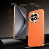 First Layer of Cowhide Lychee Texture Electroplated Frame Case For OnePlus 13R 13 12R One Plus Ace 5 Pro 3 2 Lens Protect Cover