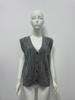 Speckled Dots Retro Diamond Button V-neck Sleeveless Autumn/Winter Women's Cardigan Vest