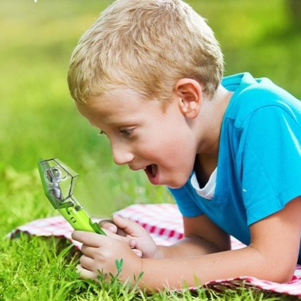 Gifts Portable Insect Catcher with 6x Magnifying Glass Handheld Insect Trap for Children Multifunctional Insect Display