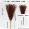 Nordic Bohemian Pampas Grass: 55cm Artificial Cattail & Preserved Flowers