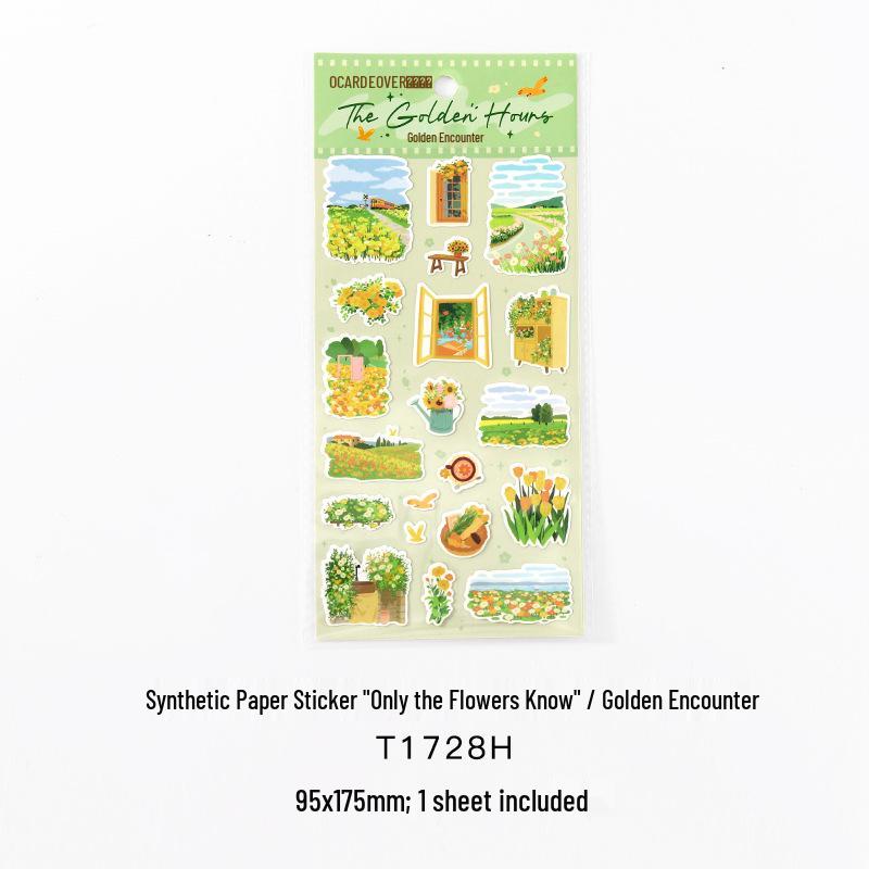 Xin's Lover Synthetic Floral Stickers - Only Flowers Know Series