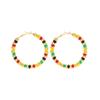Handmade Beach Style Earrings Elegant African Inspired Earrings Beaded Ear Hoop For A Touch Of Cultural Flair