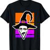 Geometric Halloween Witch Evil Laughing Psycho Horror Eyes T-Shirt
