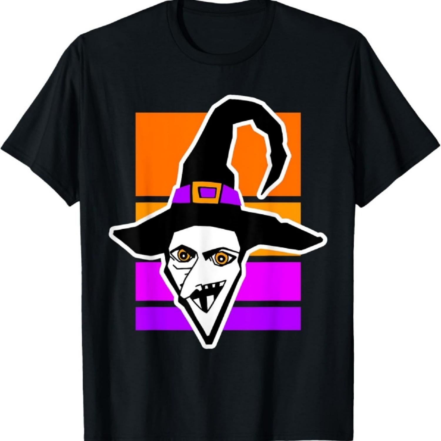 

Geometric Halloween Witch Evil Laughing Psycho Horror Eyes T-Shirt XXXXXL чорний