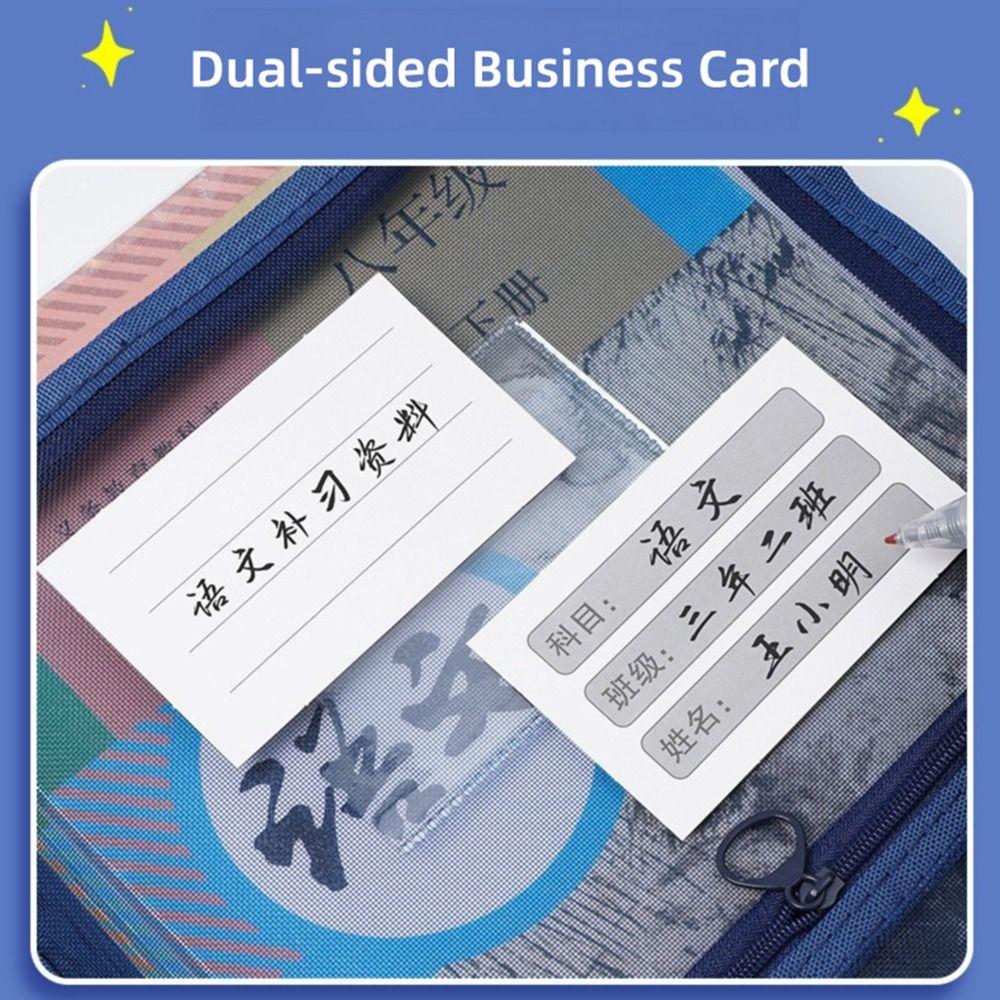 Mesh A4 File Folder L-shape Transparent Pouch Portable Test Paper Organizer  School Office