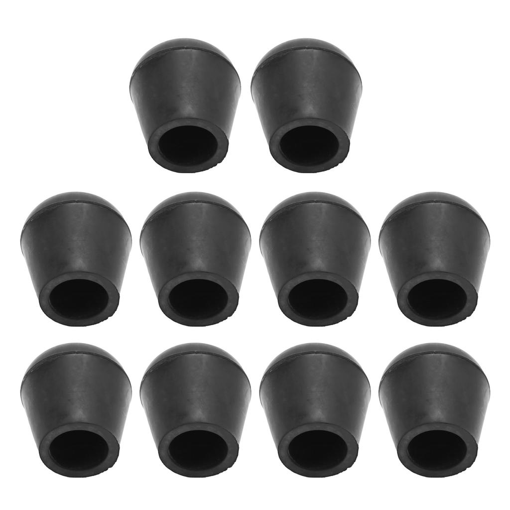 19mm Walking Cane Tip Prevent Slip Wearable Low Noise Round Rubber Crutch Tips for Bath Chair Foot