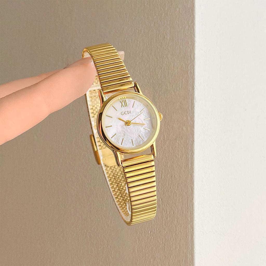 New GEDI Luxury Fashion Watch for Women Stainless Steel Bracelet, Premium Waterproof Authentic Quartz Timepiece Women's Gift