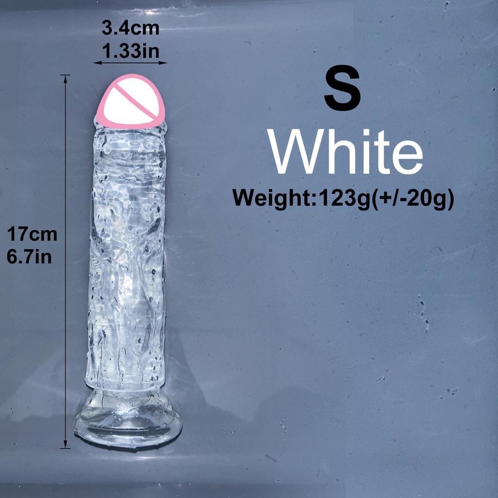 Cheap 5 Colors Small Transparent Dildo Suction Cup Jelly Dick Women Erotic Anal Sex Toys Soft Clitori Vaginal Masturbators Penis
