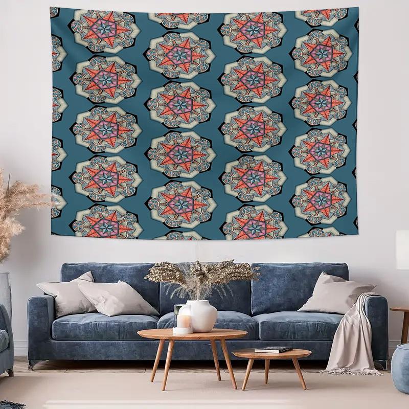 Boho Tapestry Wall Hanging Mandala Wall Art Hippie Decor Psychedelic Room Decor Festival Tapestry Bedroom Aesthetic Dorm Room De