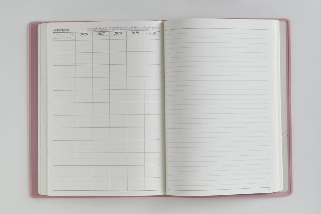 Takahashi Planner 2026 April Start A5 Desk Journal Pink 954 5-Year No.