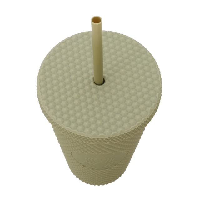 STARBUCKS Bumpy Matte Khaki Cold Cup Tumbler, 473ml, for Cold Drinks