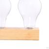 Vase Wooden Desktop Glass Holder For