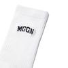 Athletic 9401 Logo Embroidered Off-White Sports Socks