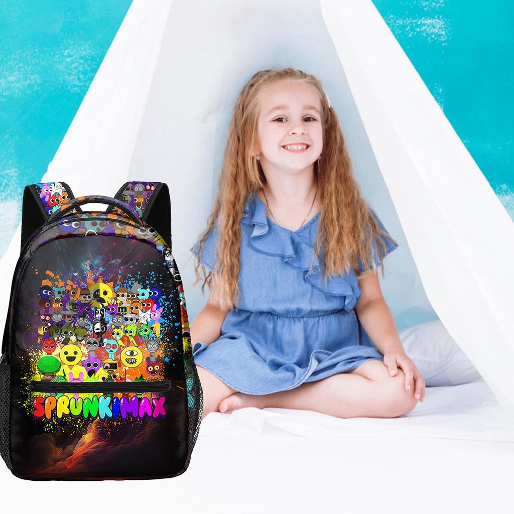 Large-capacity Backpack For Primary And Secondary School Students, Cartoon Shoulder Bag And Pencil Case For Children