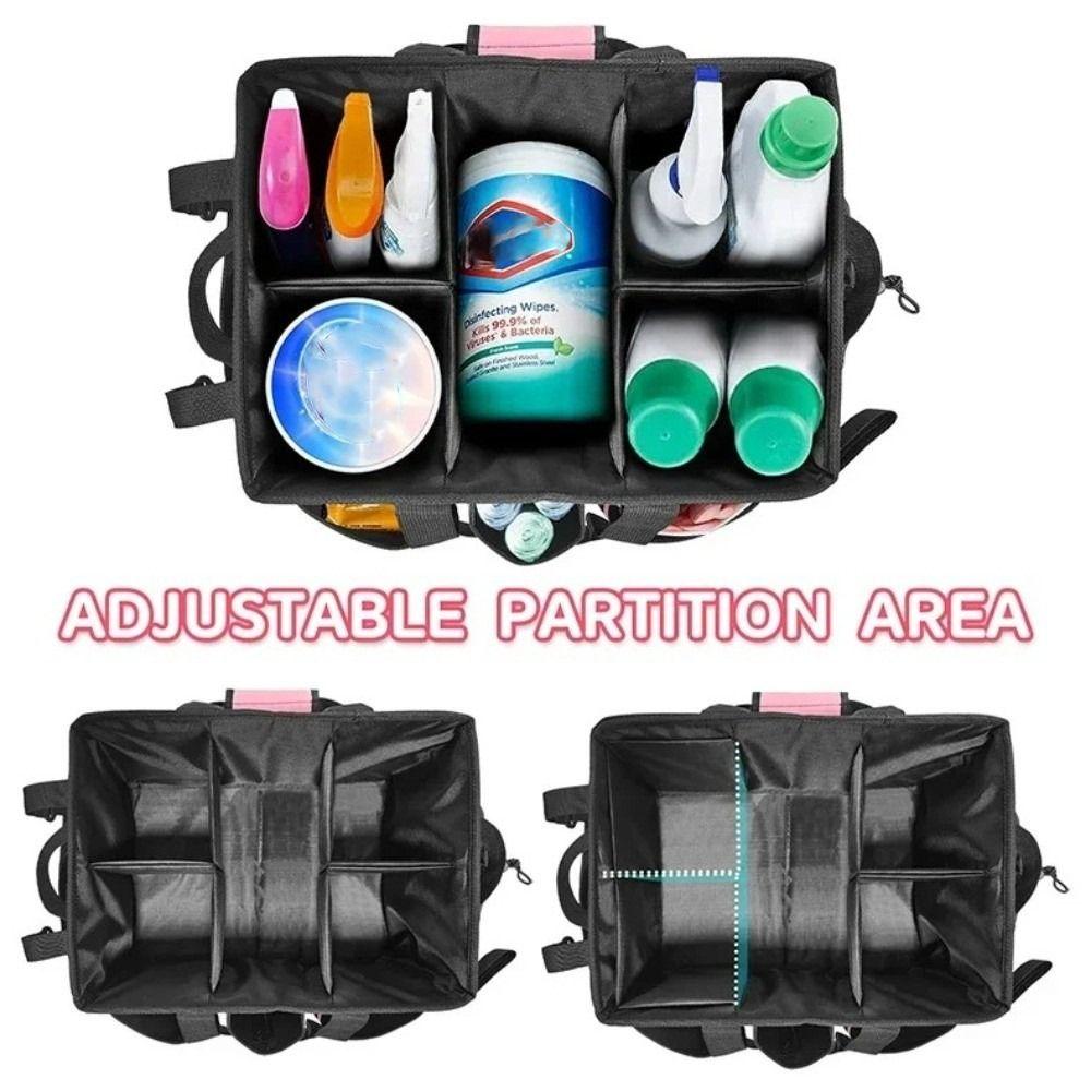 Heavy Duty Cleaning Tools Storage Bag Waterproof Large Capacity Multifunctional Tool Bag Oxford Cloth Wear-Resistant
