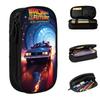 Classic Back To The Future Pencil Case TV Show Pencil Pouch Pen Holder for Girl Boy Bags School Supplies Cosmetic Accessories