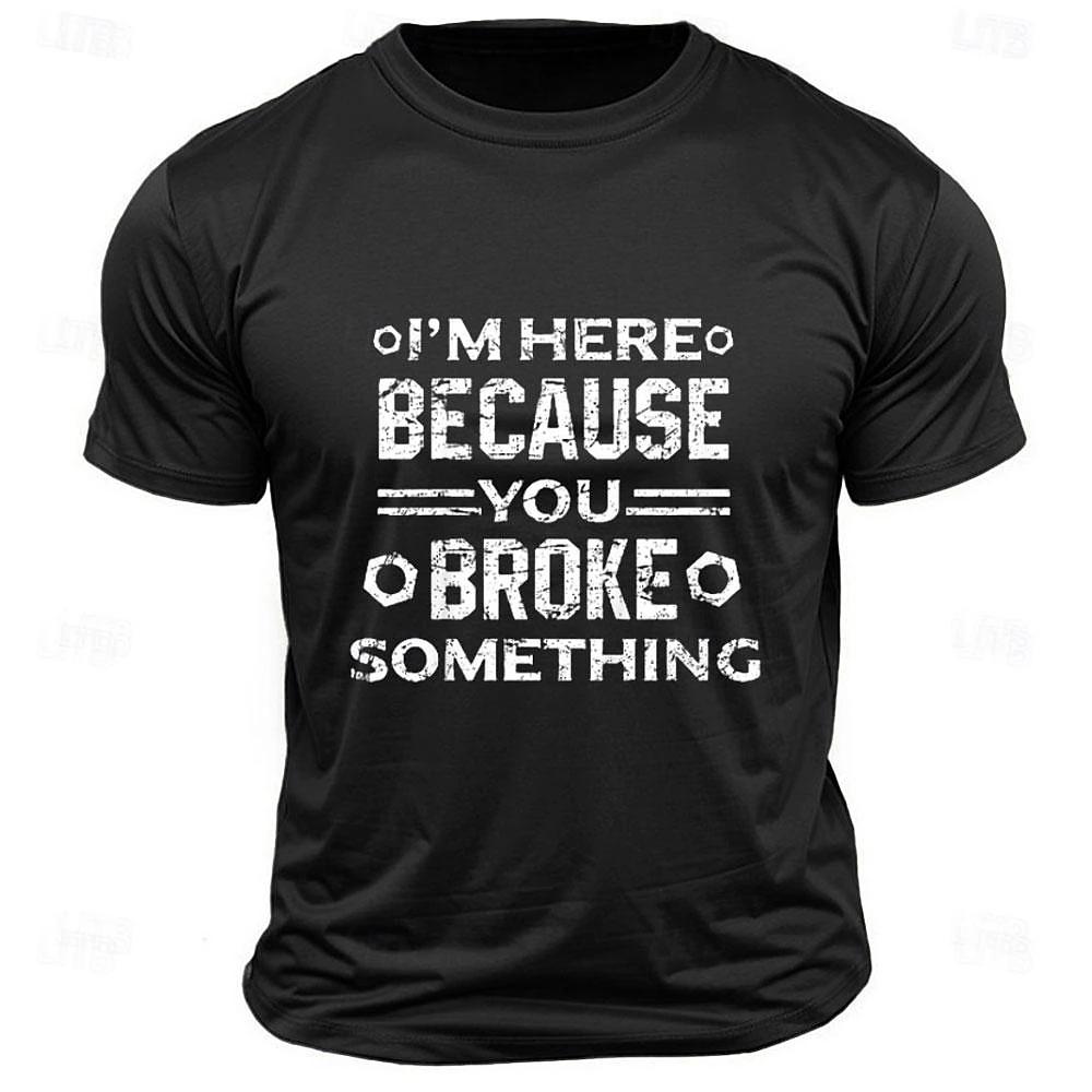 Casual Men's Letter Print T-shirts Clothes Oversized Loose O-neck Short Sleeve T-shirt New Daily Breathable T Shirt For Men