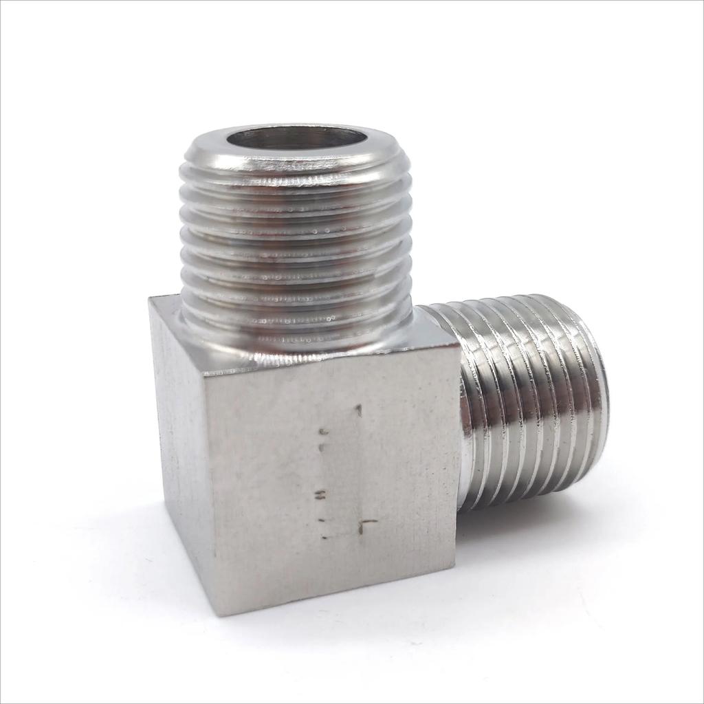 High Presssue 1/8" 1/4" 3/8" 1/2" 3/4" 1 BSP NPT Female Male Elbow 90 Deg Connector Coupler 304 Stainless Pipe Fitting Water Gas