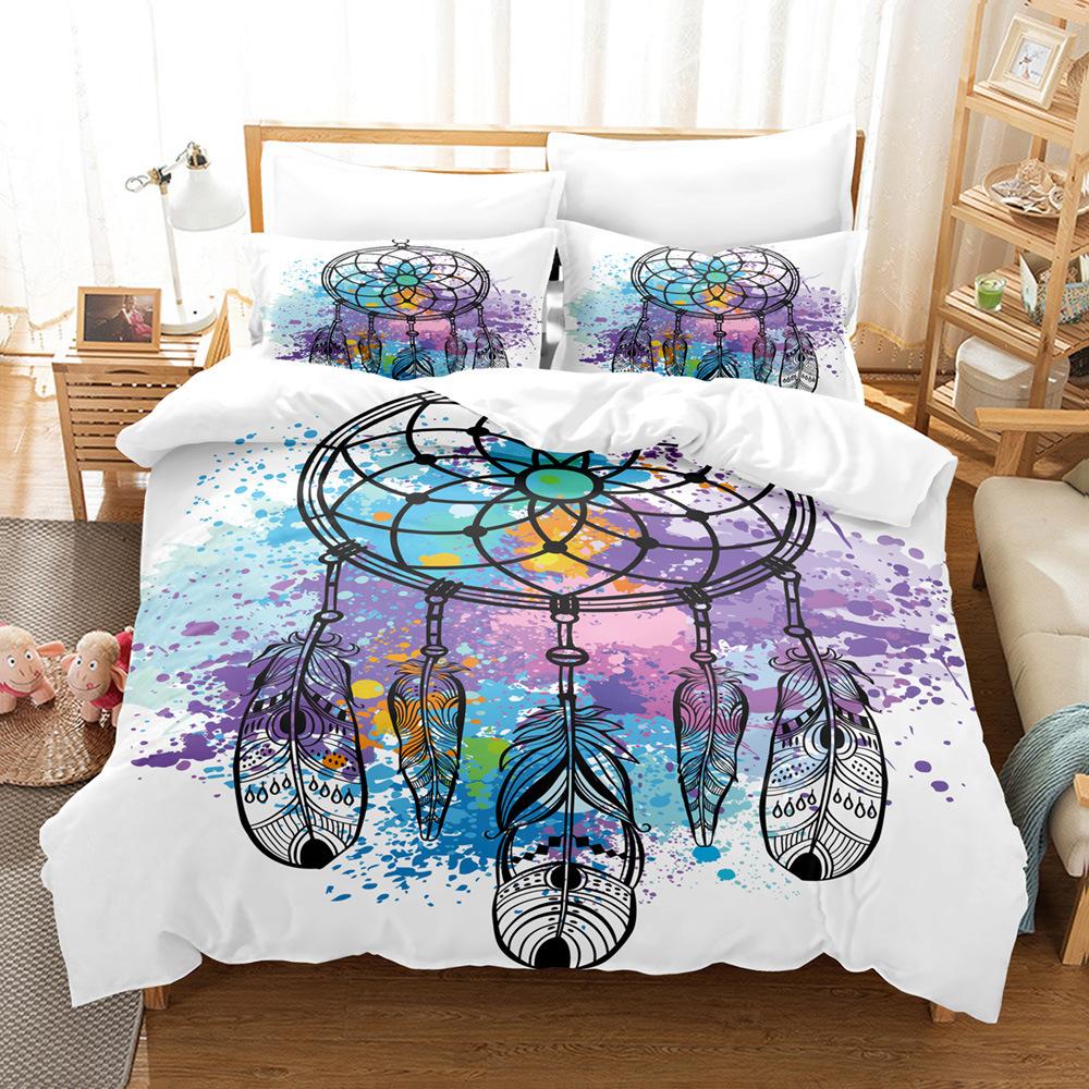 Feather Bedding Kit Size Digital Printing Three-Piece Set