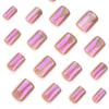 Aurora Cat Eye Purple Solid Color Manicure Short High-end Light Luxury Nails Internet Celebrity Popular Nail Film