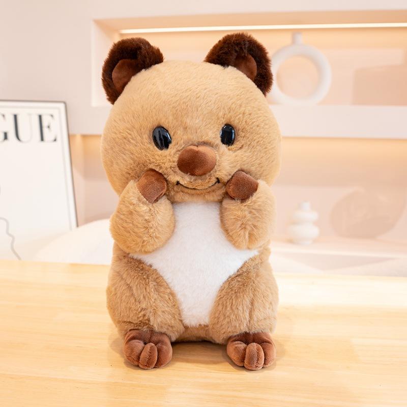 

Cute cute short-tailed dwarf kangaroo doll plush toy fat kangaroo doll children s company soothing doll 30*25*20cm（0.3kg）