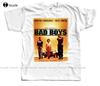 סרט פוסטר Bad Boys V1 Will Smith חולצת טריקו הדפסת DTG לבנה כל המידות S5XL חולצות טי אוברסייז ליוניסקס