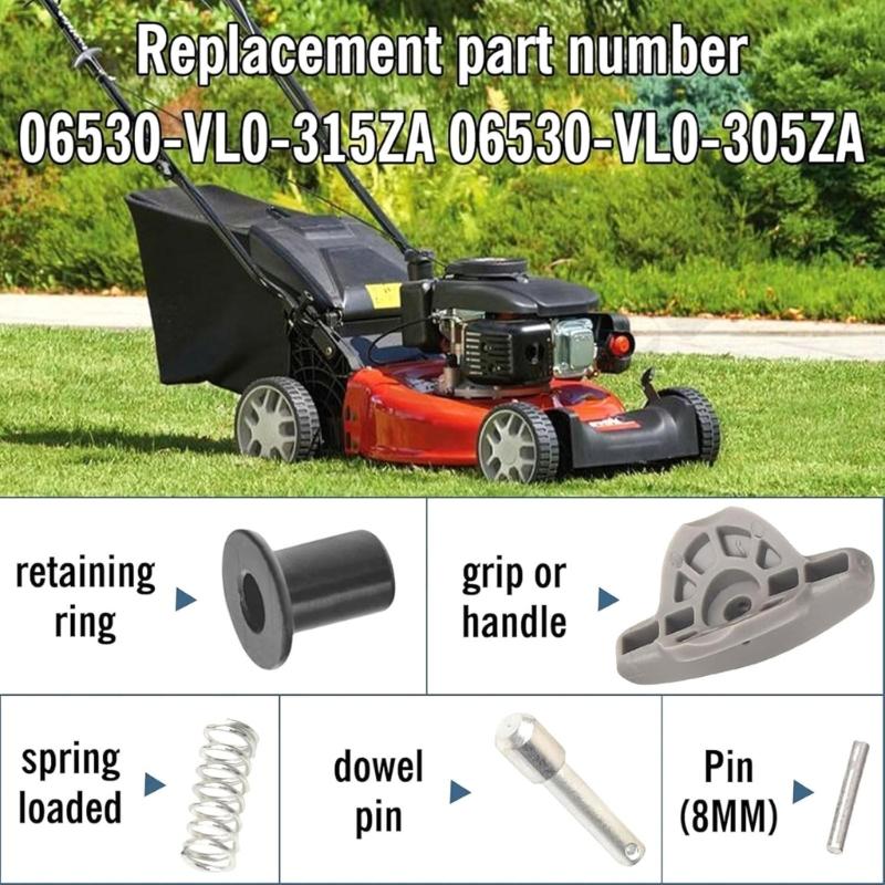 Mower Handle Adjustment Kit Reliable Plastic Replace Part Simple Setups for Outdoor Equipment Maintenance 533367-VL0-B00