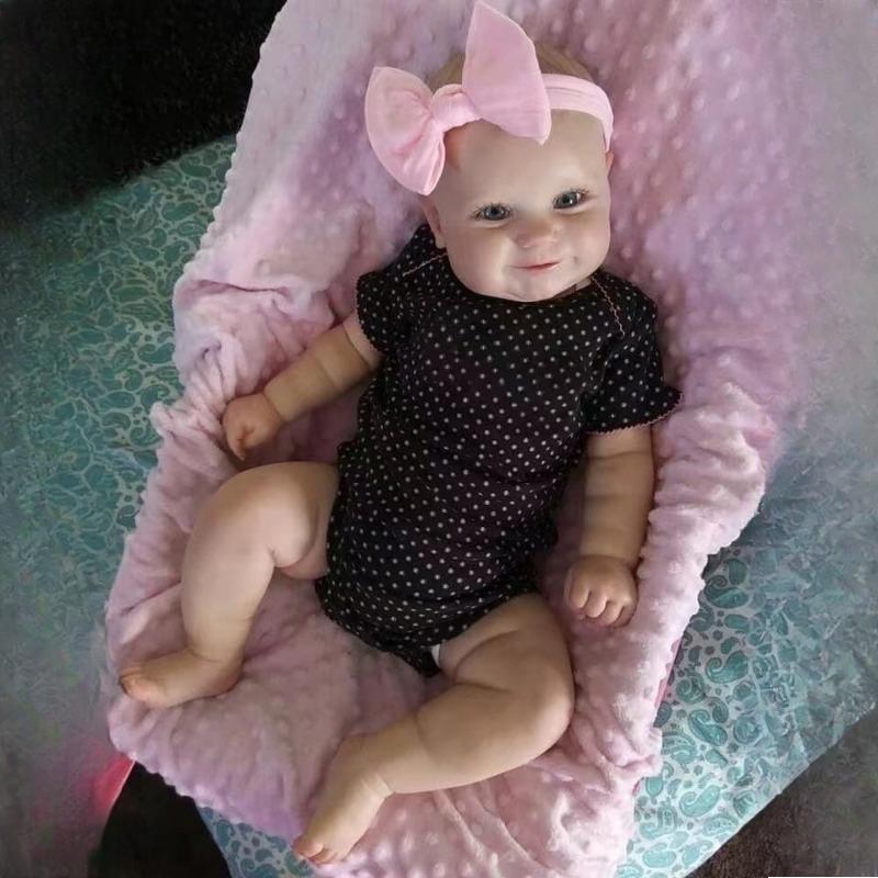 

Кукла реборн 50 см Детские игрушки Кукла для девочек Игрушки на основе этилена, полностью клеящиеся Имитируют сопровождение младенца Может принимать душ и переодеваться 3D girl set