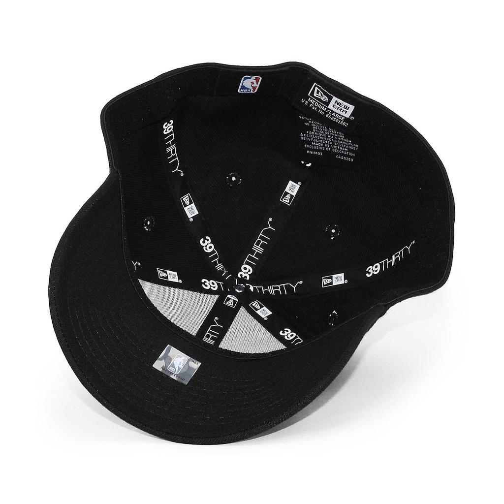 New Era Golden State Warriors 39THIRTY NBA TEAM CLASSIC FLEX FIT GOLDEN STATE WARRIORS Stretch Fit CAP, 3930, Black, (Size S/M (approx. 55.8-57.7cm))