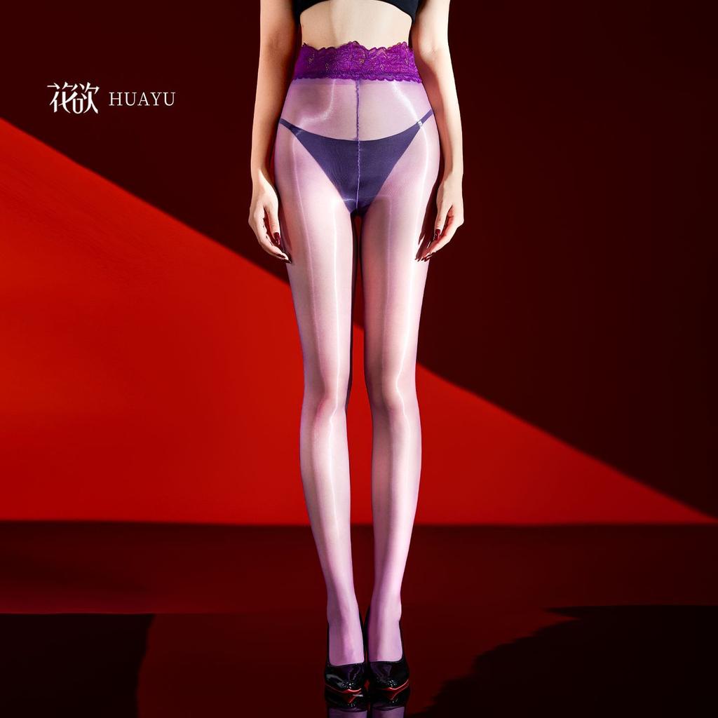 640 Jelly Aurora Stockings Ultra-Thin Silky Delicate Shiny Lace Sexy Pantyhose