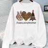 (Asian Size) lovely letter style Christmas holiday Graphic Tee Women autumn winter Casual Fashion Top Clothing Print T Shirt Long Sleeve T-shirts