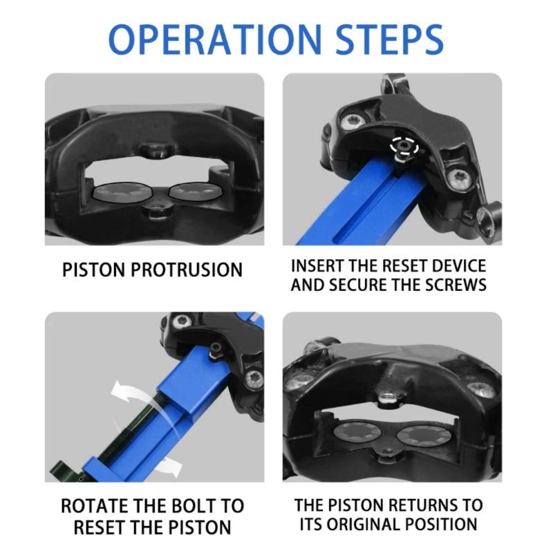Bicycles Brake Piston Press Tool Suitable for Multiple Bike Models Easy Assembly Compressor Spreader Tool