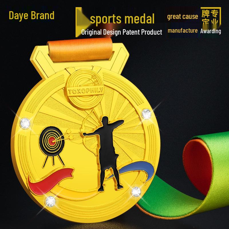 Daye Brand Custom Archery & Fencing Gold Medal – High-End Sports Competition Award 7CM