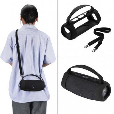 Silicone Protective Cover Case for JBL Charge 5 Wi-Fi/Charge 5 Portable Bluetooth Speaker Travel Carrying Case with Strap, Accessories