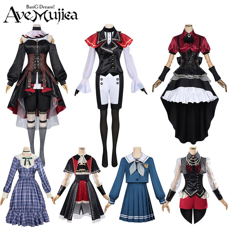 

Man Yi Shang Song Musician Doll Cosplay Costume - BanG Dream! Toyokawa Sakiko Full Set with Irregular Clothing XL