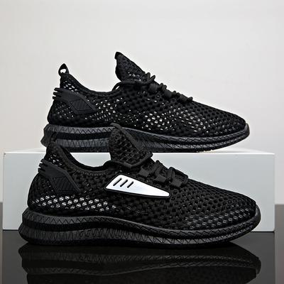 Sapatos novos masculinos verão sapatos casuais respiráveis versão coreana sapatos tendência sapatos esportivos versáteis malha tecida voadora sapatos de corrida masculinos