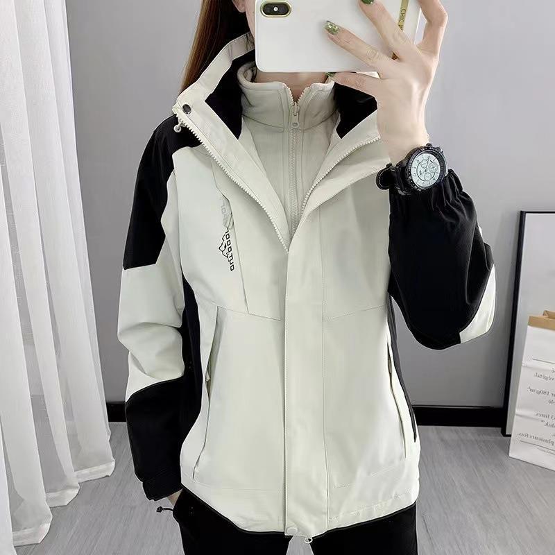 Unisex 3-in-1 Detachable Windproof Waterproof Winter Jacket 3XL