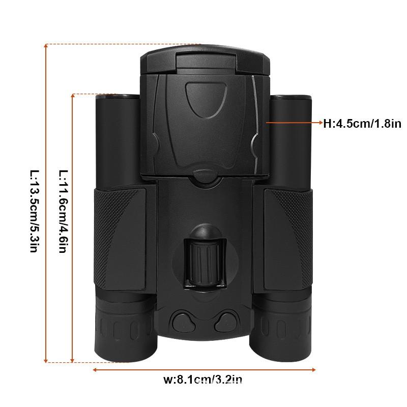 2-in-1 1080p HD Binoculars Digital Camera Camcorder 10X Magnification 2.0" Screen for Football Matches Bird Watching Outdoor