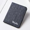 Ultrathin Men's Canvas Wallet - Compact Driver's License and Card Holder