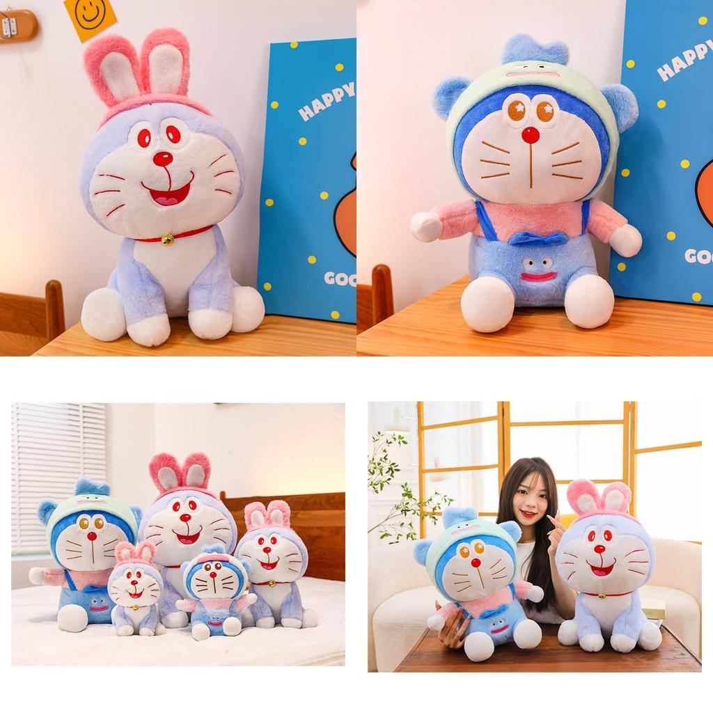 Adorable Transformation Cat Plush Toy With Long Fur Ideal For Holiday Gifts