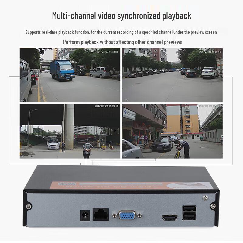 Grabador de Video NVR Dahua de 4 Canales enchufe CN (adaptador incluido)
