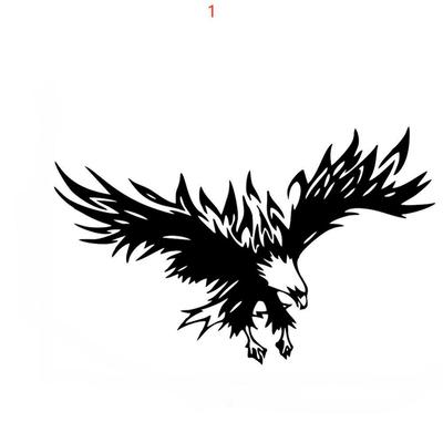 LYKX Personality Animal Eagle Car-Styling Car Hood Door Vinyl Decal  and Decals Hood Sticker Universal