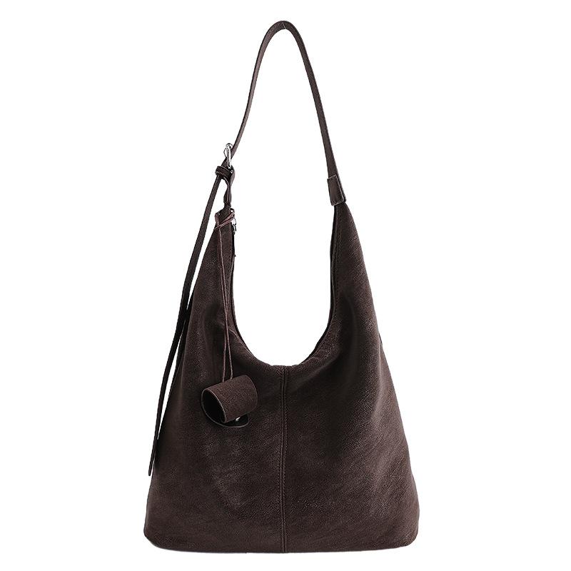 Sac Tote Haut de Gamme Grande Capacité, Style Rétro, Tendance pour le Travail et les Trajets, Sac Bandoulière Simple