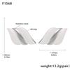 Qiong Yao Fashionable 18K Gold-Plated Stainless Steel Glaze Wing Earrings